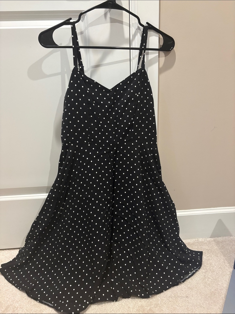 Old Navy Black and White Polka Dot Sundress